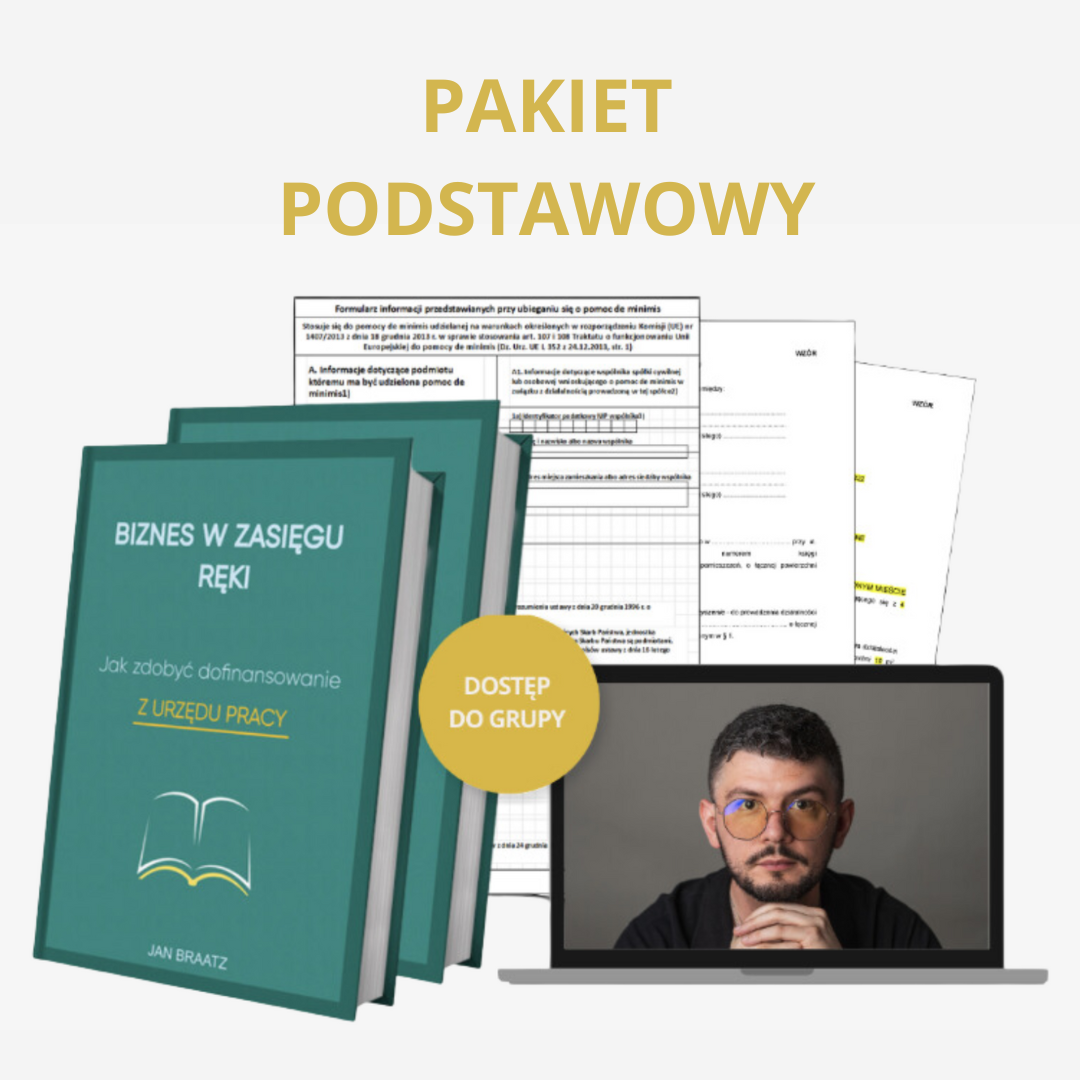 Kurs online - Jak napisać skuteczny biznesplan pod dotacje PUP i preferencyjną pożyczkę? - pakiet PODSTAWOWY (DOSPRZEDAŻ)